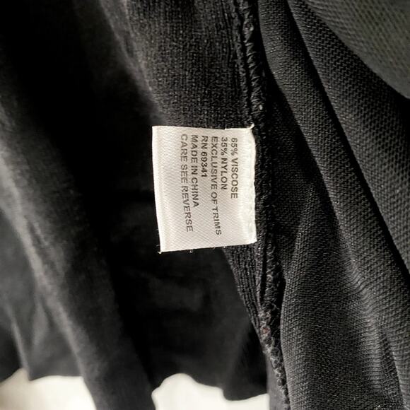 Black long-sleeved studded cardigan top by Boston Proper Size M - Picture 5 of 7